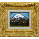 田崎廣助「箱根の富士」油彩