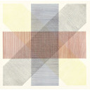ソル・ルウィット「『Bands of Color in Four Directions & All Combinations portfolio』より Untitled」カラーエッチング+カラーエッチング+カラーエッチング+カラーエッチング+カラーエッチング+カラーエッチング