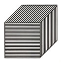 ソル・ルウィット「『Five Forms Derived from a Cube』より Plate ＃01」木版画