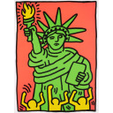 キース・ヘリング「Statue of Liberty」シルクスクリーン