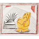 デイヴィッド・ホックニー「A Picture of Two Chairs」カラーエッチング+リトグラフ