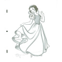 ティム・ロジャーソン「『白雪姫』より いつもレディーな白雪姫」デッサン31.7 × 26.7 cm