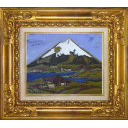 田崎廣助「箱根の富士」油彩