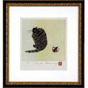 フジコヘミング「猫十態：クリコ」木版画