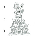 ティム・ロジャーソン「『白雪姫』より 七人のこびと　＃２」鉛筆デッサン30.5 × 25.5 cm