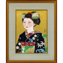 三輪良平「舞妓」日本画+日本画8号