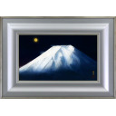 遠山幸男「月光富士」日本画4号
