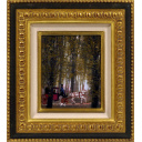 ミッシェル・ドラクロワ「ブローニュの森の王（夏の朝）」板に油彩+板に油彩20.6 × 17.1 cm