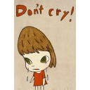 奈良美智「Don't cry」木版画