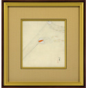 上村松園「東風」日本画26.0 × 23.6 cm