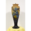 シャルル・マルタン・エミール・ガレ「グラジオラス文花瓶 ランプベース」陶芸