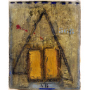ジェームス・コワニャール「Composition」紙に油彩55.0 × 44.0 cm