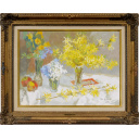 トート・ベー・ラスロ「三つの花瓶」油彩45.5 × 60.5 cm