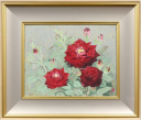 松本高明「赤い薔薇」日本画