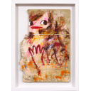 ロッカクアヤコ「Untitled」ボードにアクリル54.7 × 38.8 cm