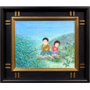 開田風童「ほたる」水彩36.7 × 45.5 cm