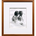 小磯良平「二人の女性」銅版画+銅版画+銅版画