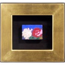 丸山勉「バラ」油彩+油彩7.0 × 10.0 cm