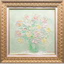 アンドレ・コタボ「優しい光の花束」油彩+油彩50.0 × 50.0 cm