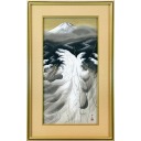 横山大観「或る日の太平洋」木版画