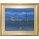 清水規「薬師寺月明」日本画