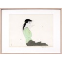 中島潔「風の想い」木版画