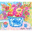 レスリー・セイヤー「Mixed Bouquet」ガッシュ20.3 × 22.9 cm