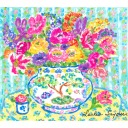レスリー・セイヤー「Sweet Fragrance」ガッシュ20.3 × 22.9 cm
