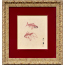 山下清「金魚」ペン画27.0 × 23.5 cm