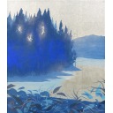 千住博「湖畔」日本画