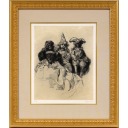 小磯良平「三体の人形」銅版画+銅版画+銅版画+銅版画