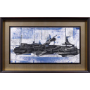 ヤン・シャオミン「ヨット」日本画30.0 × 60.0 cm