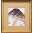 川端龍子「富士」日本画+日本画29.6 × 25.5 cm