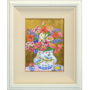 レスリー・セイヤー「Special Bouquet」油彩+油彩33.5 × 24.5 cm