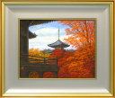 清水規「真如堂の秋」日本画