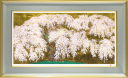 中島千波「神田の大糸櫻」シルクスクリーン＋本金箔45.5×90.0cm