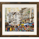 児玉幸雄「パリのカフェ」水彩48.5 × 58.5 cm