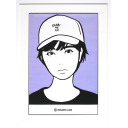 KYNE「Untitled (背景紫)」ポスター+ポスター