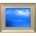 清水規「月明富士」日本画