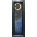 志田展哉「blue moon 34」日本画58.2 × 13.5 cm