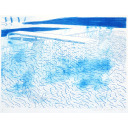 デイヴィッド・ホックニー「Lithograph of Water Made of Lines」リトグラフ