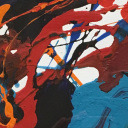 サム・フランシス「無題」油彩15.0 × 10.0 cm