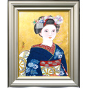 三輪良平「舞妓」日本画