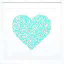 Mr.Doodle「POP HEART-BUG EMBRACE」スクリーンプリント60.0×60.0cm