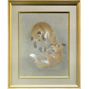 西野陽一「こぎつね」日本画63.5 × 49.0 cm