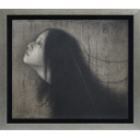 中尾直貴「女性像」油彩+テンペラ+鉛筆デッサン45.5 × 53.0 cm