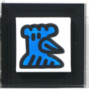 Mr.Doodle「A piece of Doodlings(青)」アクリル15.2 × 15.2 cm