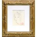 マリー・ローランサン「自画像」パステル+パステル27.0 × 20.5 cm