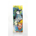 松井ヨシアキ「カーニバルの夜」油彩28.5 × 10.0 cm