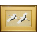 岩橋英遠「翔鶴」日本画+日本画+日本画+日本画33.0 × 53.0 cm